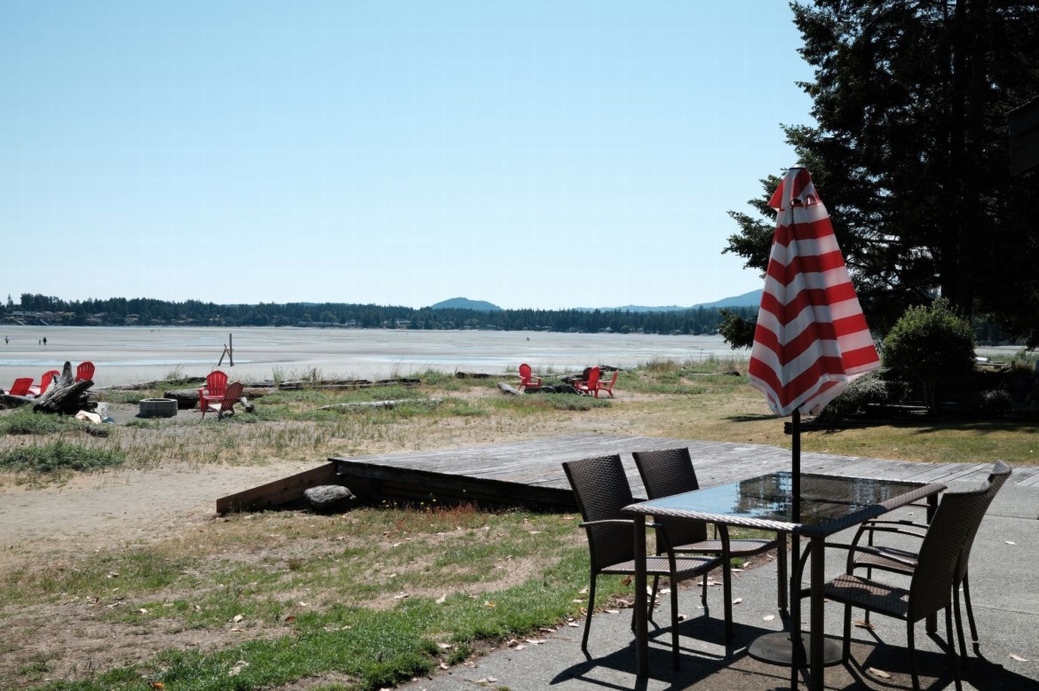 View from the patio of a Beachfront suite at Beach Acres Resort